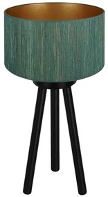 Brilagi - Lampada da tavolo BOSTON ROLLER 1xE27/15W/230V verde/oro