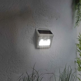 Applique Solare Rettangolare da parete, IP65 con Sensore di Movimento Colore  Bianco Naturale 4.000K