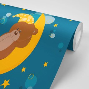 Carta da parati – Orsetto sulla luna