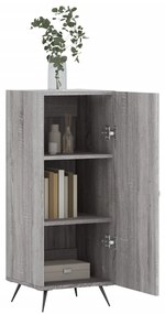 Credenza grigio sonoma 34,5x34x90 cm in legno multistrato