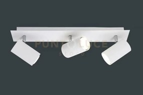 Marley barra 3 spots cilindri  bianco cm48 3 luci attacco gu10