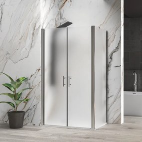 Box doccia 90x120 apertura saloon vetro satinato altezza 200h | KS2800AS - KAMALU