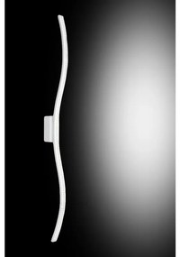 Applique moderno ADA LED bianco105x7 cm, NOVECENTO