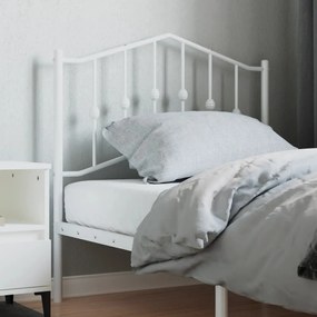 Testiera İn Metallo Bianco 90 Cm /