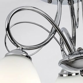 Brilagi - Plafoniera FRED 3xE27/60W/230V Ø 59 cm cromo lucido