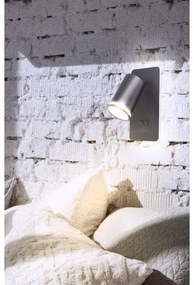 Luce Spot da parete a LED PARIGI 1xGU10/10W/230V + LED/6W/230V nero