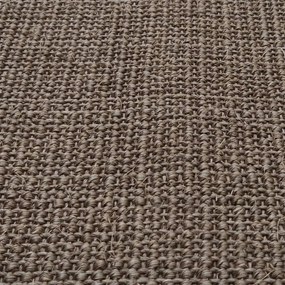 Tappeto in Sisal Naturale 80x250 cm Marrone