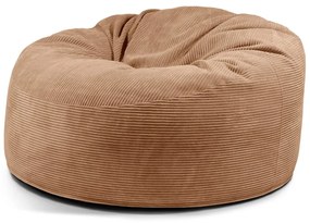 Puof a sacco marrone con rivestimento in velluto a coste Om 135 – SLOWDOWN