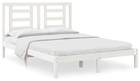 Giroletto bianco in legno massello di pino 140x200 cm