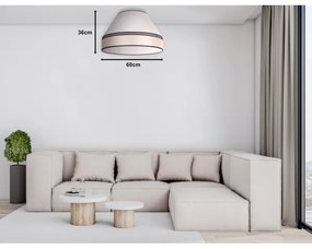 Duolla - Plafoniera AVIGNON 3xE27/15W/230V diametro 60 cm beige