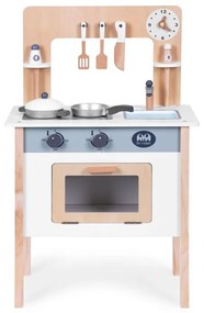 Cucina per bambini in legno + accessori - bianco