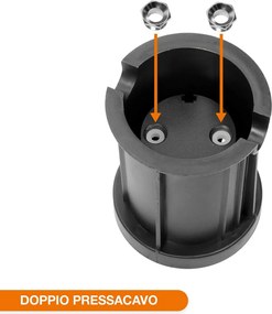 Faretto Carrabile Bidirezione GU10 IP67 - INOX con Doppio Pressacavo