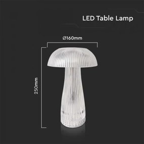 LED Lampada da tavolo ricaricabile dimmerabile LED/1W/5V 3000-6000K 1800 mAh limpido