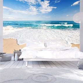 Fotomurale  Sea Waves  Colore Bianco, Dimensioni e Misure 200x140