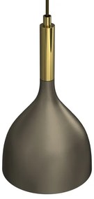 Lampadario a sospensione con filo NOAK 1xE27/15W/230V ottone/oro