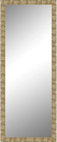 Specchio Aurora rettangolare in legno oro foglia 60 x 170 cm