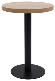 Tavolo Da Bistrot Marrone Chiaro 60 Cm İn Mdf /