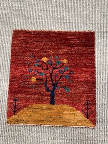 Gabbeh Tappeto persiano 40 x 40 Rosso (Iran) Annodato A Mano