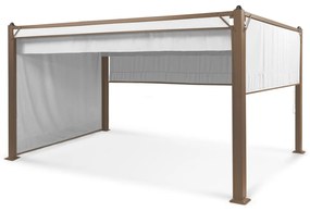 blumfeldt Pantheon Cortina Rust, Gazebo con tetto, 3 x 4 m, 4 componenti laterali