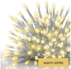 Catena LED natalizia da esterno 300xLED/8 modalità 10m IP44 bianco caldo + telecomando