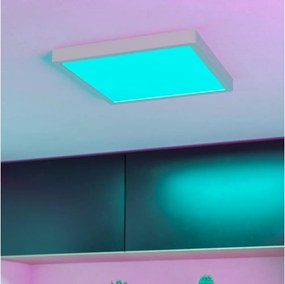 Eglo 901379 - LED RGBW dimmerabile, plafoniera fumé FUEVA-Z LED/13,5W/230V 29,5cm IP44 bianca