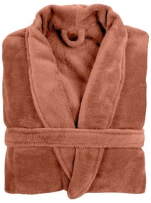 Accappatoio marrone in felpa, L/XL Cozy - Tiseco Home Studio