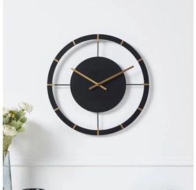 Eglo 425515 - Orologio da parete OKAZAKI 1xAA diametro 40 cm nero/oro