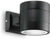 Applique Moderna Snif Round Alluminio Nero 1 Luce G9 3W 3000K Luce Calda