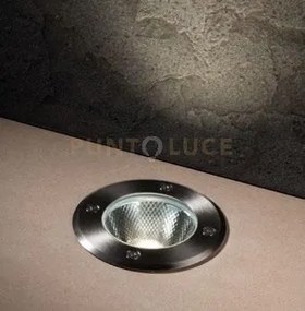 Faro a incasso calpestabile led walk acciaio tondo 8w 930lm 3000k i...