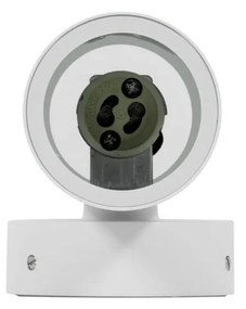Applique Cilindrica Bidirezionale IP65 2xGU10 Bianca Colore Bianco