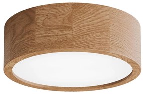 Plafoniera da bagno con sensore CLEO 2xE27/24W/230V Ø 27,5 cm IP54 rovere