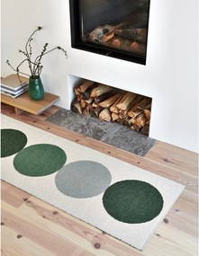 Passatoia da interno/esterno verde/color crema 70x280 cm Otto Herb – Pappelina