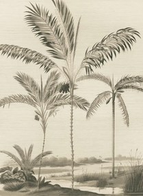 Eijffinger Wandbild Palm Portrait - Black & White