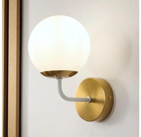 Brilagi - Lampada da parete MALIVA 1xE14/15W/230V dorata/bianca