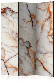 Paravento Lastra marmorea (3-parti) - composizione chiara a texture di pietra