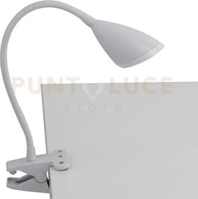 Lampada da lettura led hegel bianca con pinza 3,7w 450lm 4000k 9,5x...