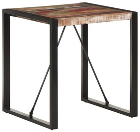 Tavolo da Pranzo 70x70x75 cm in Legno Massello di Recupero