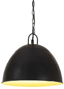 Lampada Industriale Vintage 25 W Nera Rotonda 31 Cm E27 /