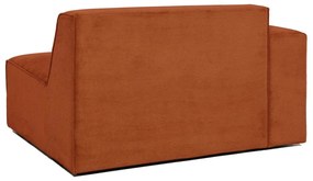 Modulo divano in velluto a coste arancione (angolo sinistro) Sting - Scandic
