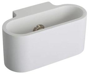 Applique da Parete LINEAR in Gesso Pitturabile G9 Materiale Gesso