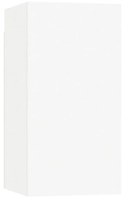 Set mobili tv 4 pz bianco in truciolato