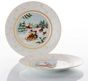 WEISSESTAL Set 6 Piatti dolce 22cm Xmas