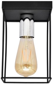 Plafoniera FINN 1xE27/15W/230V nero/cromo