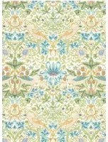 Clarke & Clarke Carta da parati Strawberry Thief - Apple/ Blush