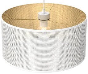 Lampadario a sospensione con filo LOFT SHADE 1xE27/60W/230V diametro 40 cm bianco/oro