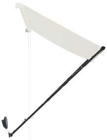 Tenda da Sole Retrattile con LED 400x150 cm Crema