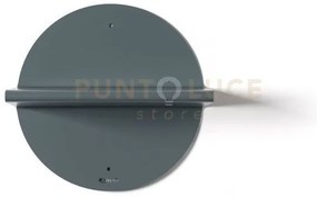 Consolle mensola moderna pois petrolio in ferro 30 (18cm di profon...
