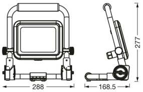 Ledvance - Riflettore LED WORKLIGHT R-STAND LED/30W/230V IP54