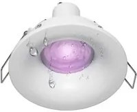 FARETTO LED CROMOTERAPIA IP65 LAMPADA GU10 6W 230V INCASSO 7CM RGB LUCE MULTICOLORE BOX DOCCIA SAUNA TONDO+RGBW+3000K