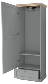 Armadio grigio 60x180 cm Binz - Støraa